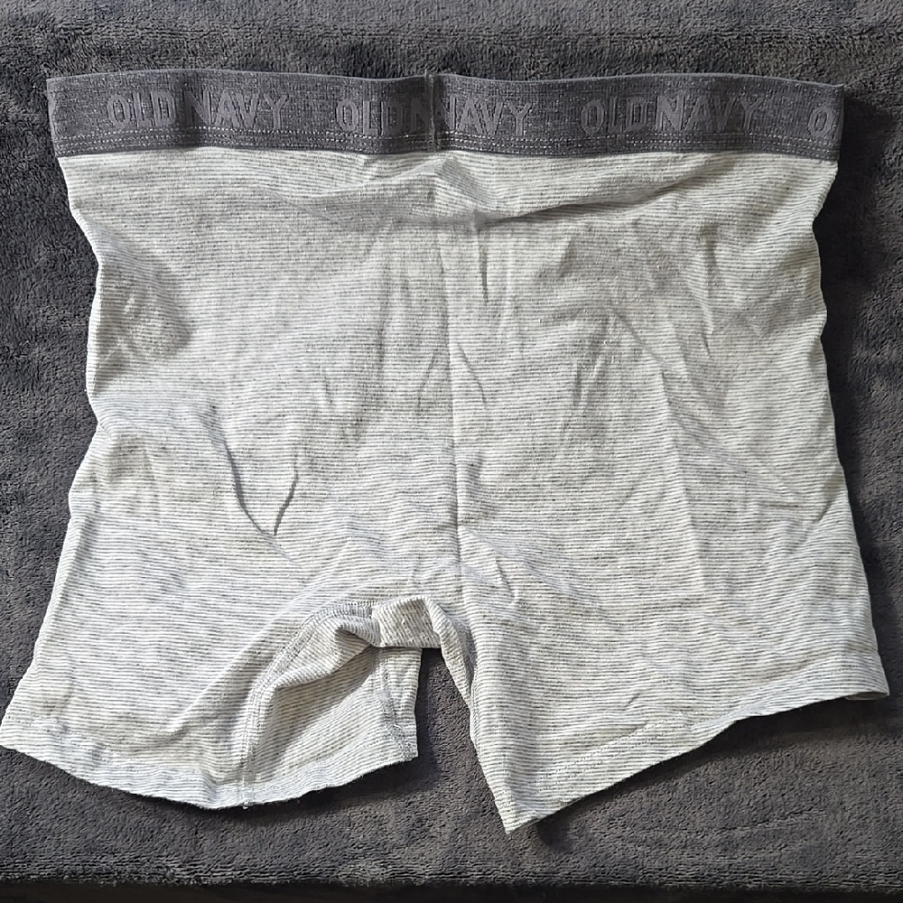 Old Navy Gray Boxer Briefs with Elastic Waistband and Fly Opening - Picture 3 of 3